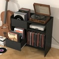 thumbnail image 5 of BOMETAO Record Player Stand, Turntable Stand with Record Storage for Vinyl Up to 350 Albums,Record Stand with Drawers for Living Room, Office, Black, 5 of 7