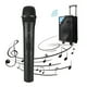 thumbnail image 5 of Amplificador de audio de micrófono inalámbrico, negro Amplificador de audio de micrófono inalámbrico UHF universal Durabilidad probada en el tiempo, 5 of 8