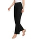 thumbnail image 4 of Allegra K Pantalones de Vestir de Pierna Ancha para Mujeres, Pantalones Elegantes de Cintura Alta para Trabajo XL Negro, 4 of 5