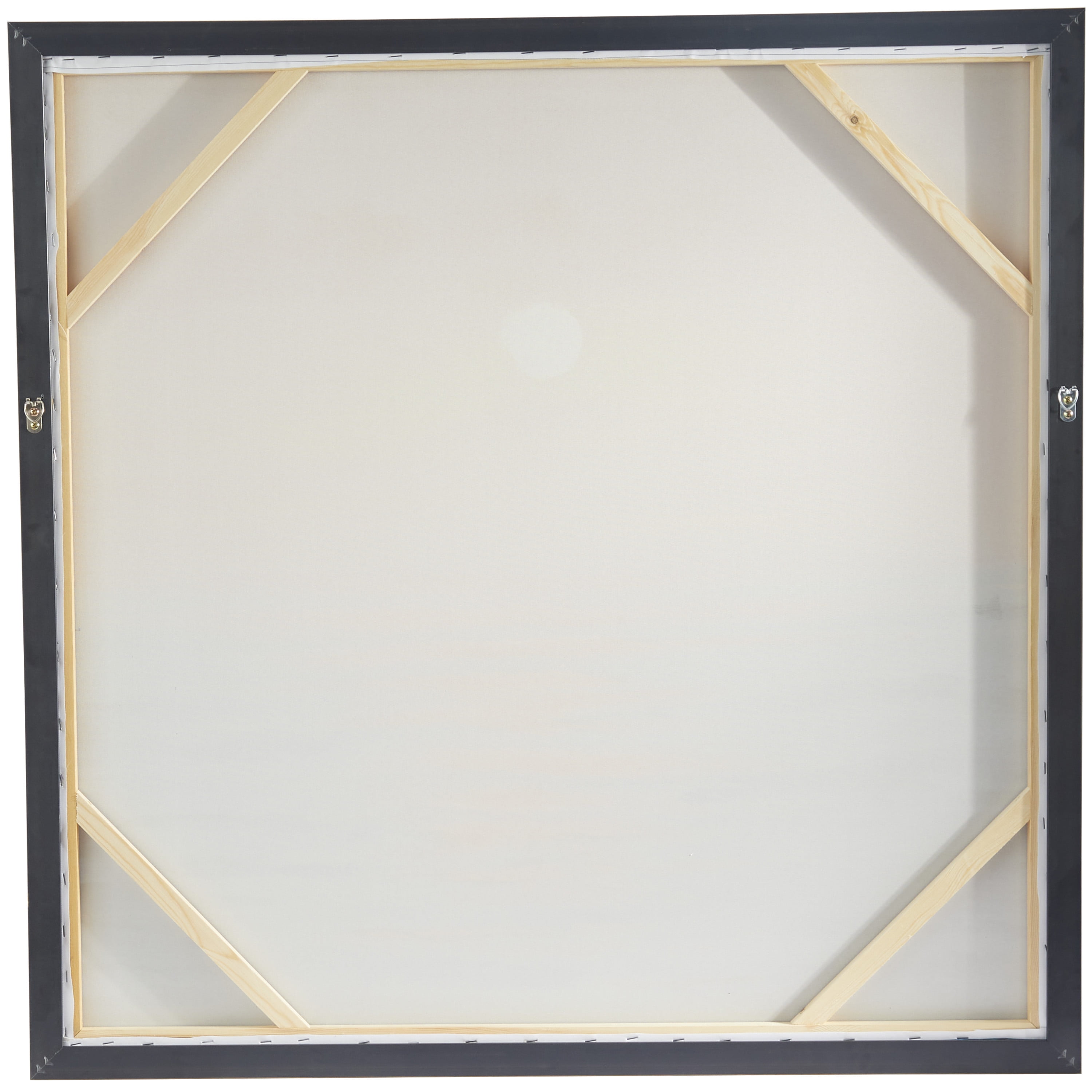 37" x 37" Ocean Sunset Landscape Framed Wall Art with Gold Frame, by DecMode