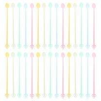 WRITWAA 120pcs Disposable Plastic Coffee Stirring Spoons and Dessert Spoons for Parties, Cafes, and Home Use