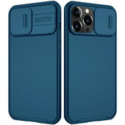 imluckies Compatible with 6.7" iPhone 13 Pro Max Case with Camera Cover, [Back Hard PC & Soft Bumper], Slim Protective