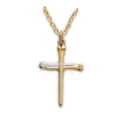 thumbnail image 1 of Mcvan J9245 18 in. Chain Gold Over Sterling Silver Nail Cross Boxed, 1 of 1