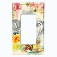 thumbnail image 5 of Metal Light Switch Plate Outlet Cover Flower Teapot ROS007, 5 of 13