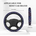 thumbnail image 5 of Fotbe Red White Blue Fireworks 1 for Steering Wheel Cover Universal 15 in Car Accessories for Men Women,Steering Wheel Protector Comfortable Protective Case for SUV Sedan Decor, 5 of 8