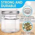 thumbnail image 4 of Impresa 15-Pack Hexagon Glass Magnetic Spice Jars, 4 of 4