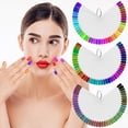 thumbnail image 3 of 150 Tips Nail Sticks, Transparent Nail Display Sticks, Fan-Shaped Nail Art Tips Display Polish Board, Nail Sample Display With Metal Rings, Nail Color Display For Home DIY Nail Salon Practice Tools, 3 of 5