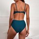 thumbnail image 2 of Trajes de Baño Sexy para las Mujeres Primavera Verano Correa de Color de Dos Piezas Al Aire Libre Beach Split Bikini, 2 of 6