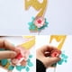 thumbnail image 4 of KAKOWELY Banderines de flores para trona de bebé, niño y niña, para fiesta de primer cumpleaños, decoración de guirnalda de banderines para trona de verano, 4 of 5