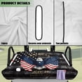 thumbnail image 6 of Yuyamidu Black American Flag 250th Golf Cart Seat Covers for Club Car Seat Towel Blanket with 4 Front Pockets for 2 Person Golf Cart Seat Blanket Travel Sports Golf Cart Accessories, 6 of 7