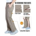 thumbnail image 3 of Off Road Ventures Mens Convertible Hiking Pants Quick Dry Lightweight Stretch Zip Off Cargo Fishing Pants for Outdoor Travel, 3 of 7