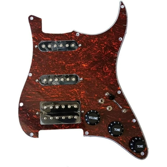 SSH Prewired Guitar Strat Pickguard Set Humbucker Pickups Coil Splitting Switch Multi Switch Harnesses ,For Fender ST Electric Guitar