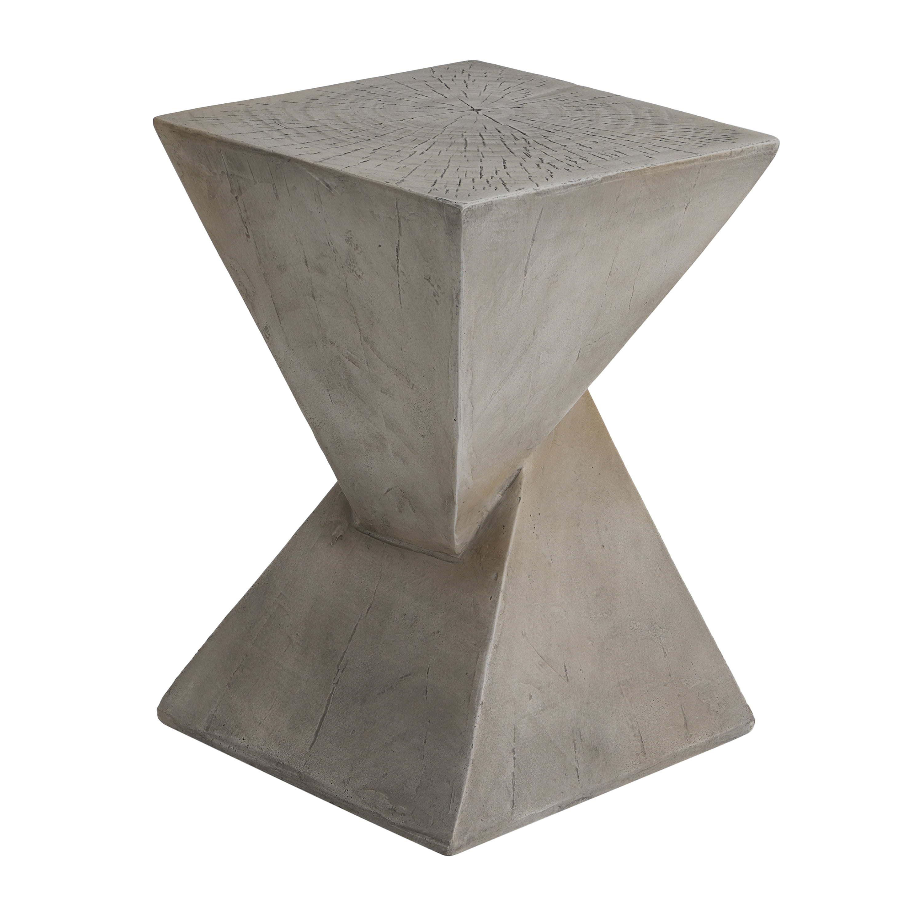 Euroco TESS Modern Side Table – Stylish Cent Table Compatible with Living Room, Bedroom, or Office – Versatile Home Furniture with Design and Sturdy Construction,Light gray Color