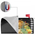 thumbnail image 3 of Fall Pumpkin Buffalo Plaid Mailbox Cover Magnetic Thanksgiving Autumn Harvest Mailbox Cover Standard Size 21 x 18 Inch Farmhouse Rustic Welcome Post Box Cover Wraps Garden Yard Home Decor for Outdoor, 3 of 6