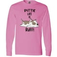 thumbnail image 3 of Inktastic Pittie Life is Ruff Spotted Pit Bull Long Sleeve T-Shirt, 3 of 5