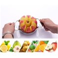 thumbnail image 4 of Cortador de manzanas, divisor de manzanas, cortador de manzanas de acero inoxidable, cortador de manzanas, 8 cuchillas, plata, 17 x 9 cm Xemadio LN-1067, 4 of 8
