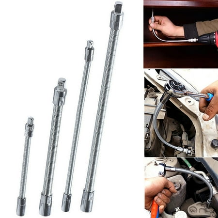 

Joernso Hex Shank Flexible Extension Bar Adapter Ratchet Wrench Drive Socket Hand Tool