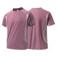 thumbnail image 4 of T Shirts for Man Short Sleeve Crewneck Lightweight Pink T Shirt Summer Shirts for Men, 4 of 5