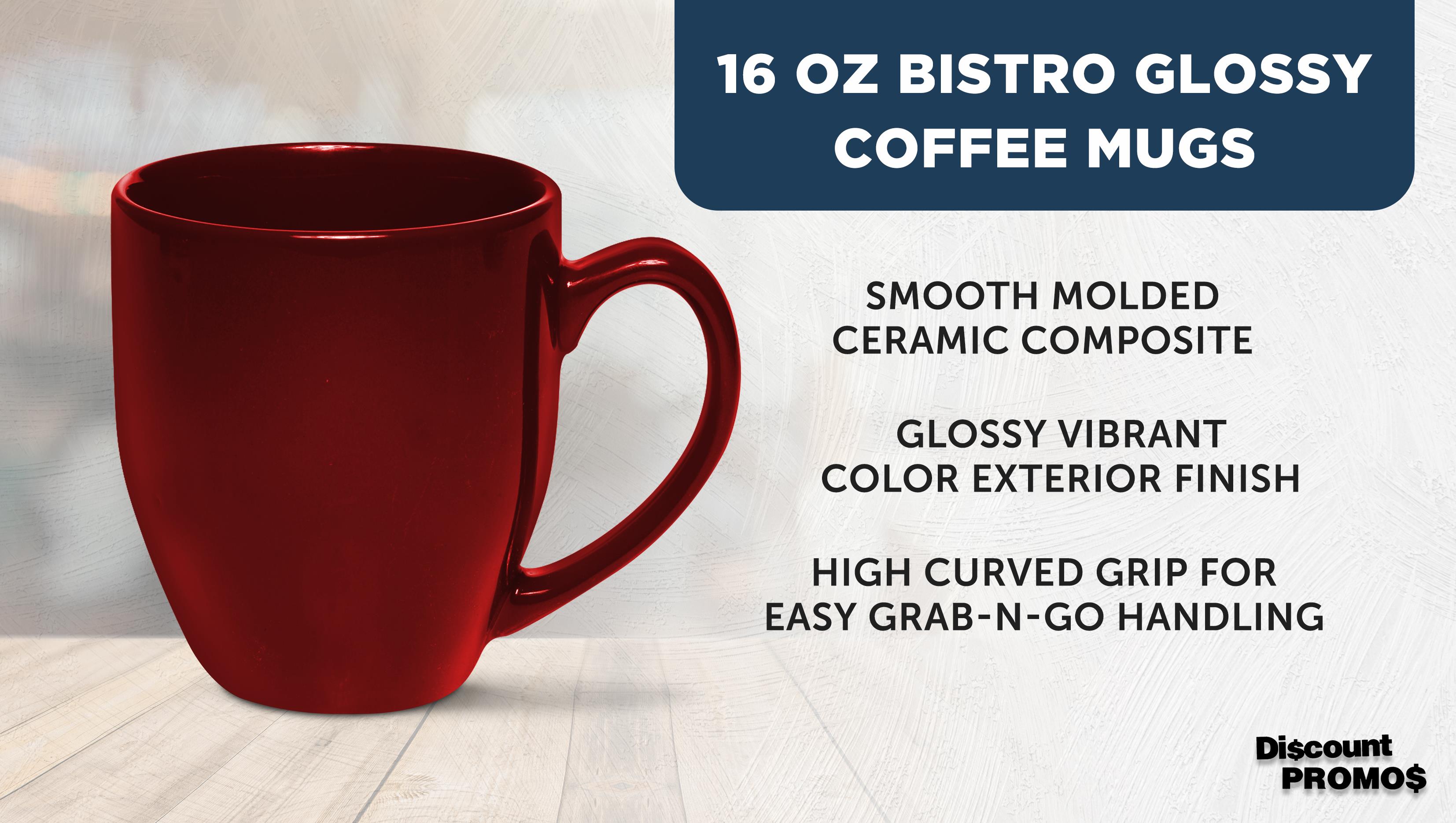 Large Coffee Cups 16 oz. Set of 10, Bulk Pack - Perfect for Tea, Espresso, Cappuccino, Hot Cocoa - Maroon