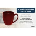 thumbnail image 3 of Large Coffee Cups 16 oz. Set of 10, Bulk Pack - Perfect for Tea, Espresso, Cappuccino, Hot Cocoa - Maroon, 3 of 5