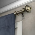 thumbnail image 2 of 5/8" Dia Adjustable 48"-84" single curtain rod with Frederick Finials - Antique Light Gold,(5707-484), 2 of 3