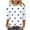 Blue, variant on Njagoc3 Womens Polka Dot Heart 3/4 Sleeve Blouse, Loose Fit, Lightweight Fabric, Casual Summer Brunch & Garden Wear, Multiple Colors