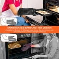 thumbnail image 4 of Juego de 4 manoplas para horno, manoplas para horno, antideslizantes, de silicona y resistentes al calor, 300 °C, guantes para horno, manoplas holandesas para horno, guantes de cocina, guantes para, 4 of 5