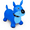 Blue Dog Bouncer, variant on Waddle Inflatable Hopping Animal, Kids and Toddlers Age 2 and up, With Pump, Green Dragon
