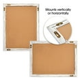 thumbnail image 5 of Magnetic Wall Chalkboard, Large Size 18" x 24", Rustic Wood Frame, Chalkboard Sign, Vertical or Horizontal Wall Mount, Includes Chalk and Eraser, by Better Office Products (Whitewash), 5 of 5