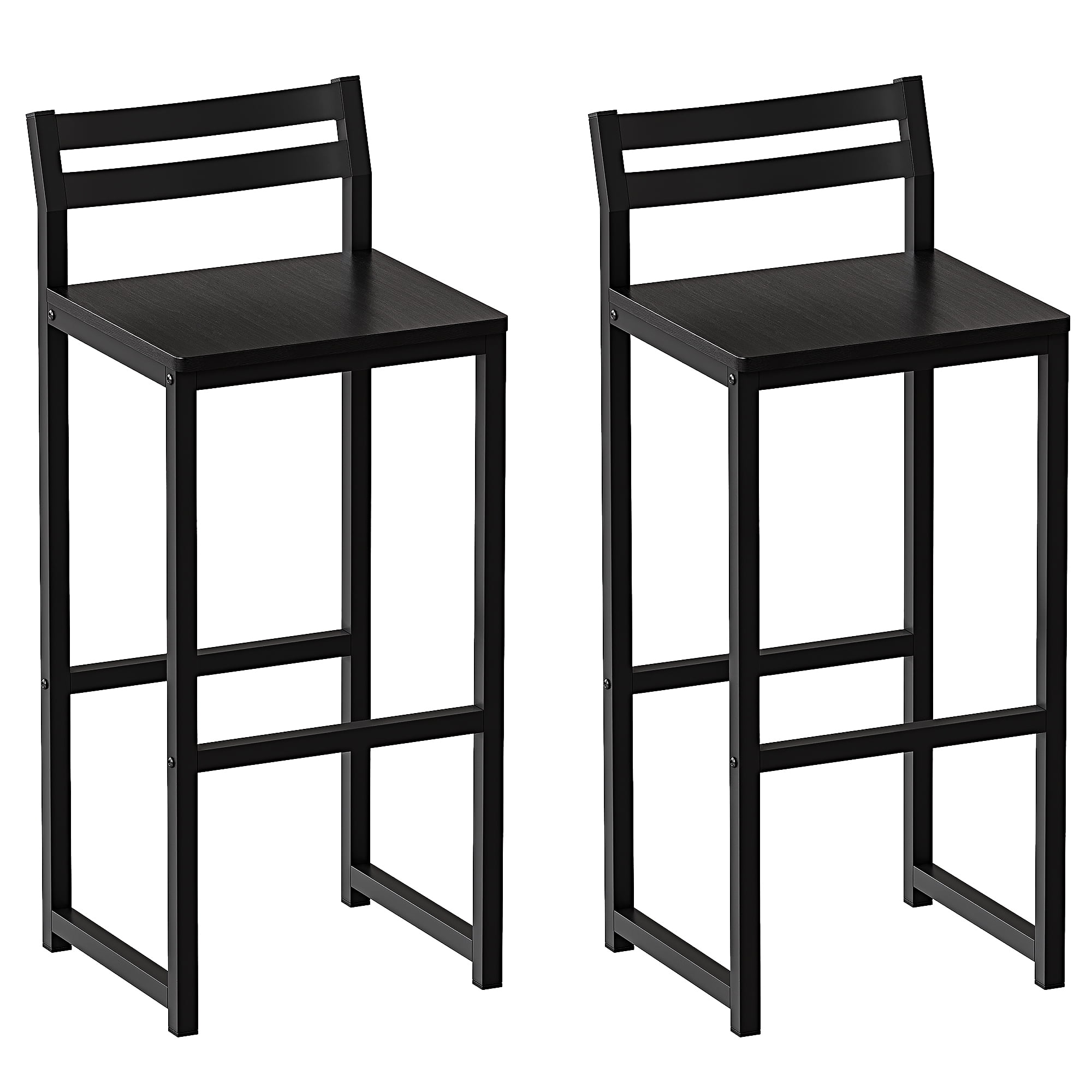 Bar Stools, Set of 2 Bar Chairs, Kitchen Breakfast Bar Stools with