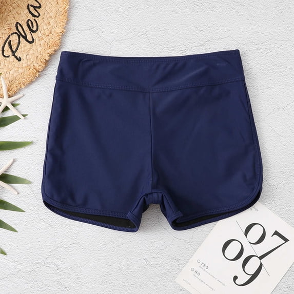 Idoravan Womens Swimming Pants Women Summer Fashion Solid High Stretch Slim Fresh Swimming Trunks Swimming Pants