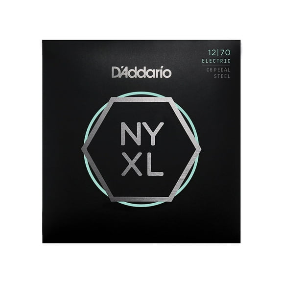 D'Addario NYXL1270PS, NYXL Nickel Wound Electric Guitar Strings, Pedal Steel, Custom Medium, 12-70