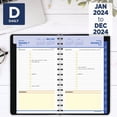 thumbnail image 4 of 2024 AT-A-GLANCE® QuickNotes Daily/Monthly Appointment Book Planner, 5" x 8", Black, January To December 2024, 760405, 4 of 9