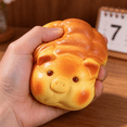 thumbnail image 3 of Toast Bread Squishy Toy, Golden Cute Animal Shaped Bread Stress Ball, Slow Rising Squeeze Fidget Toy, Anxiety Relief Stress Relief Sensory Toy for Adults, Bakery Desk Decor Christmas Gift, 3 of 3