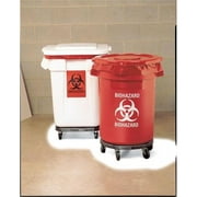 Special Made RCP263294RED 32 gal Brute Container with Imprint