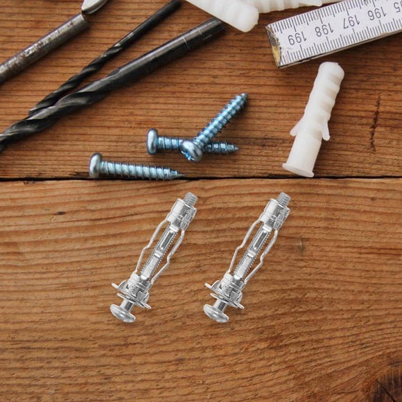 FONDOTIN 30 Pcs Écrous de Vérin Filetés avec Vis Ancrages Muraux Creux pour Fixation de Cloison Sèche