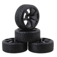 thumbnail image 4 of kusrkot 4 Pieces RC Car Rubber Tires Replacement Wear Resistant Universal for, 4 of 7