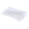 thumbnail image 1 of Lots 100 Silicone Clear Clothes Non-Slip Shoulder Hanger Strap Grip Pads, 1 of 7