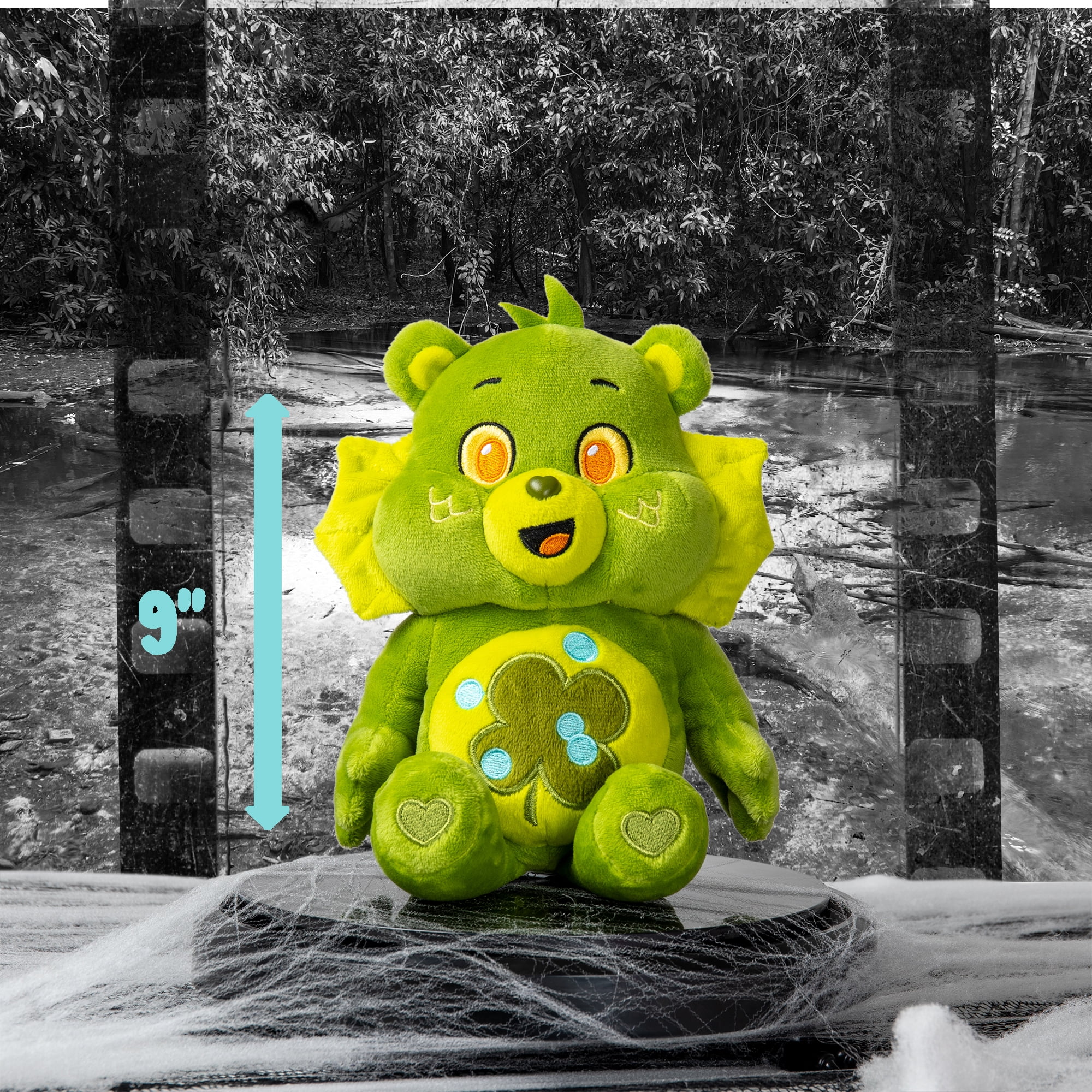 Care Bears Universal Monsters Fun Size Plush - Good Luck Bear as Creature from the Black Lagoon, Care Bears Universal Monsters Fun Size Plush - Good Luck Bear as Creature from the Black Lagoon