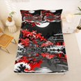 thumbnail image 5 of Homewish Red Cherry Blossoms Bed Sheets,Japanese Ukiyo e E Style Full Size Sheets,4pcs,1 Flat Sheet, 1 Fitted Sheet and 2 Pillowcases, 5 of 6