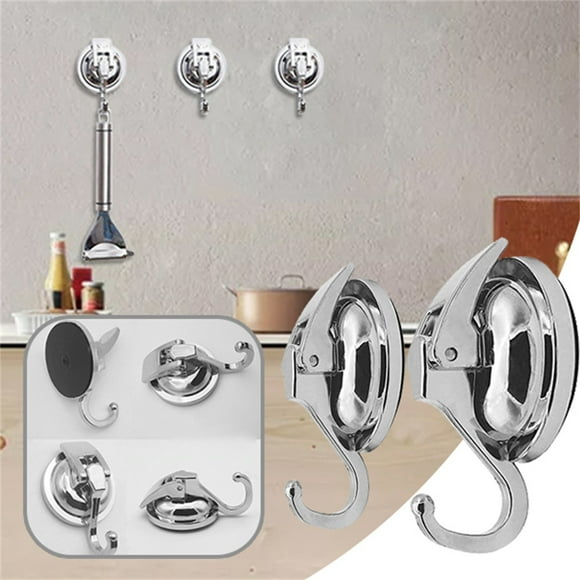 2 Pack Suction Cup Hooks, Hanger Heavy Duty Window Suction Cups with Hooks Waterproof Vacuum Shower Suction Cup Hooks for Kitchen, Bathroom and Restroom