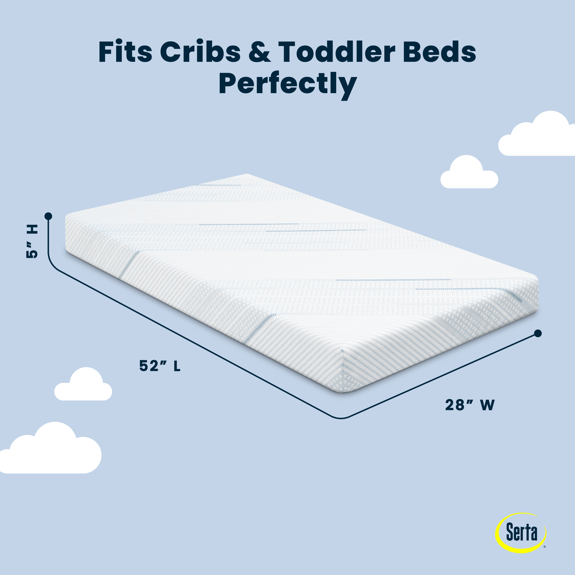 Serta Signature Dual Sided 5" Crib and Toddler Mattress photo 7