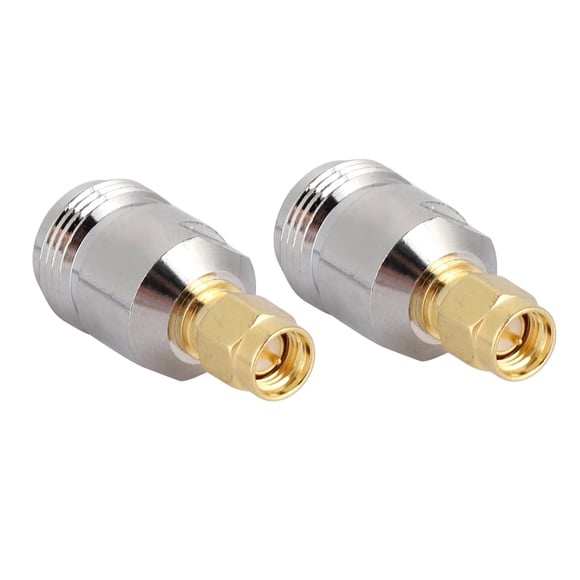 Xirfuni 2PCS N to SMA Connecter, Coaxial Adapter N Type to SMA, for Wi Fi Antennas