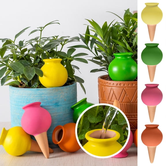 Terracotta Slow Release Watering Can for Automatic Irrigation System Indoor Outdoor Garden Supplies