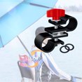 thumbnail image 3 of te ajustable para de pesca, accesorios de cubierta de Clip fijo de aleación de aluminio, instalación de barra de extraíble port 78x35mm negro Baoblaze Titular de la parasol de pesca, 3 of 8
