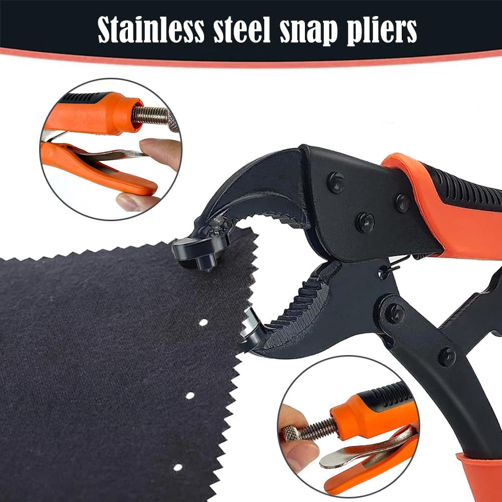 VOPPV 20 Sets Snap Fastener Tool Kit Heavy Duty Snap Button Tool Kit New O7 K8N3