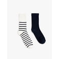 thumbnail image 2 of 2-Pack Striped Socket Socks, 2 of 3