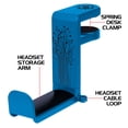 thumbnail image 5 of ENHANCE PC Gaming Headphone Holder Headset Hanger Mount - Headphones Stand with Adjustable 360 Rotating Arm , Under Desk Clamp On Design , Universal Fit , & Built In Cable Clip Organizer - Blue, 5 of 9