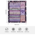 thumbnail image 3 of Bonus Daughter Gifts, Stepdaughter Gifts from Stepmom Stepdad, Best Gift for Bonus Daughter, Bonus Daughter Birthday Christmas Thanksgiving Gifts Flaneel Throw Blanket 60x50inch, 3 of 6