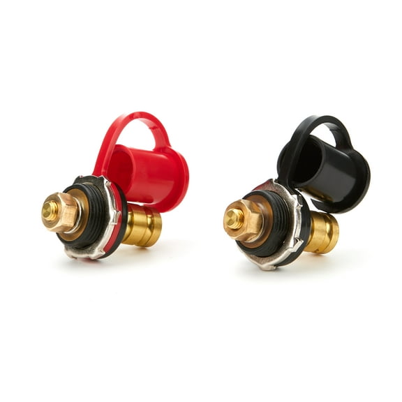 Allstar Performance ALL76139 Battery Charger Post, (Pack of 2), Red and Black Pair